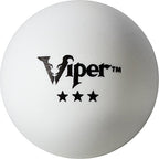 Viper Table Tennis Balls: White 40 Mm Regulation Size, 3 Star Rating, 6 Pack