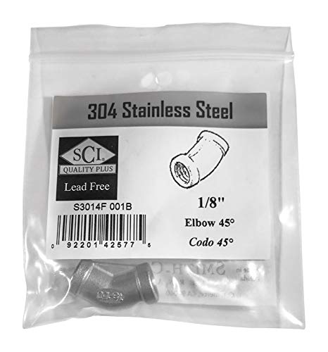 Female Elbow 45 1/8'' Ss (Pack Of 1)