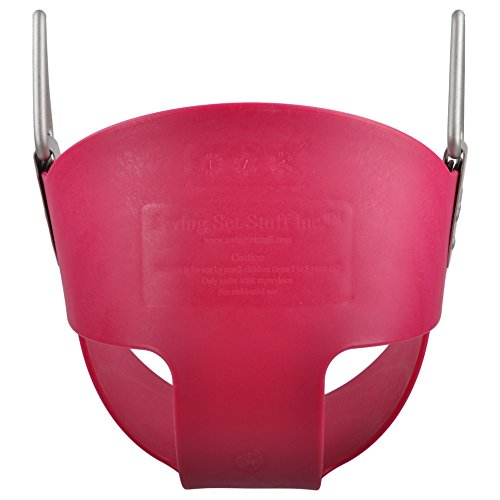 Swing Set Stuff Half Bucket Seat With Sss Logo Sticker, Pink