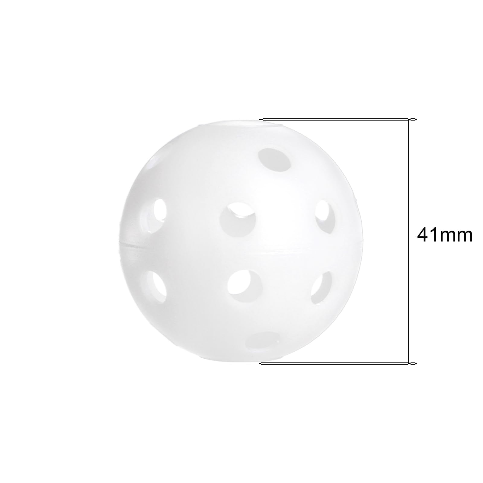Faswin 100 Pack White Plastic Golf Training Balls, Airflow Hollow 41Mm Golf Balls For Driving Range, Swing Practice, Home Use