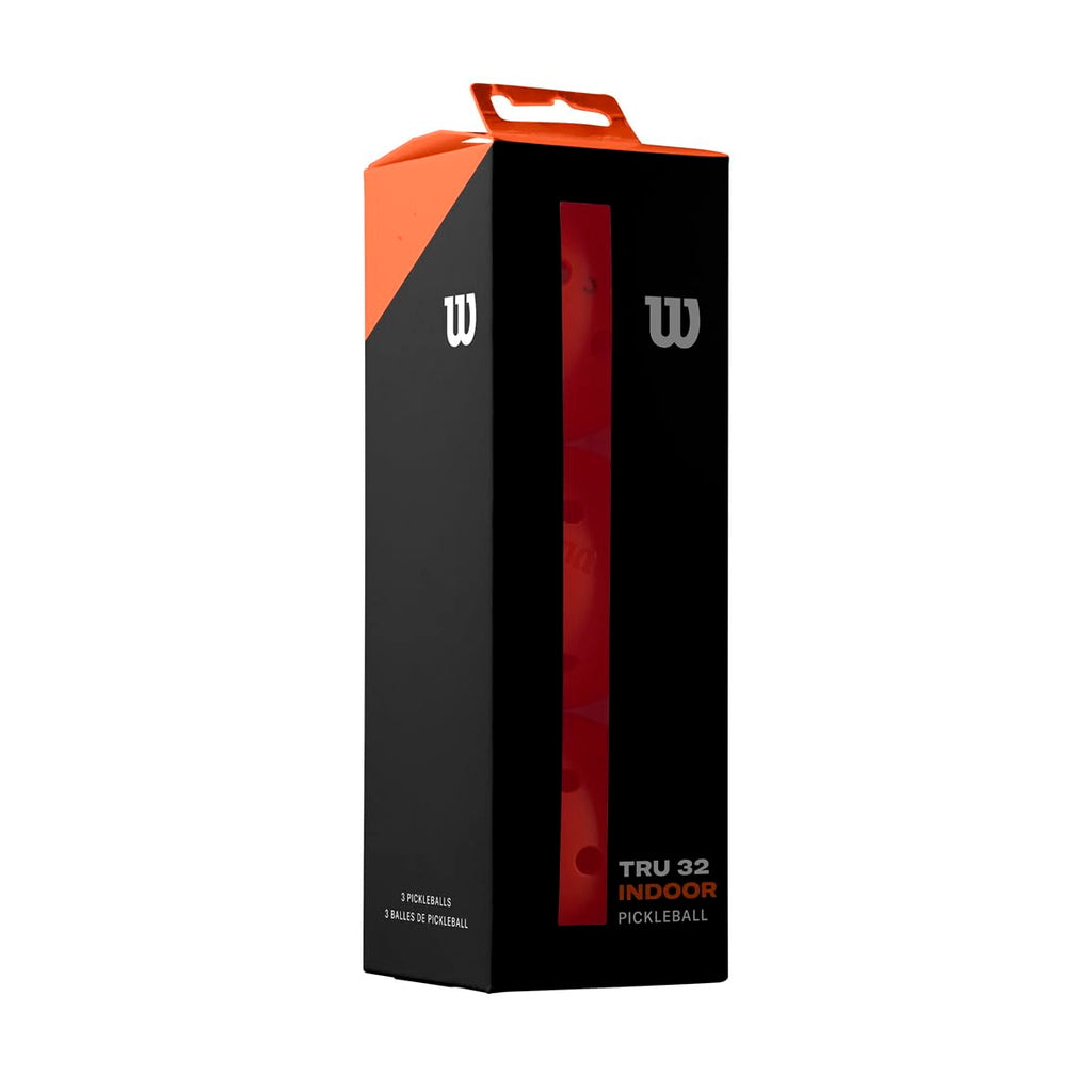 Wilson Tru 32 Indoor Pickleballs - 3 Pack, Orange