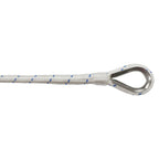 Extreme Max 3006.2526 Boattector Double Braid Nylon Anchor Line With Thimble - 1/2'' X 600', White With Blue Tracer
