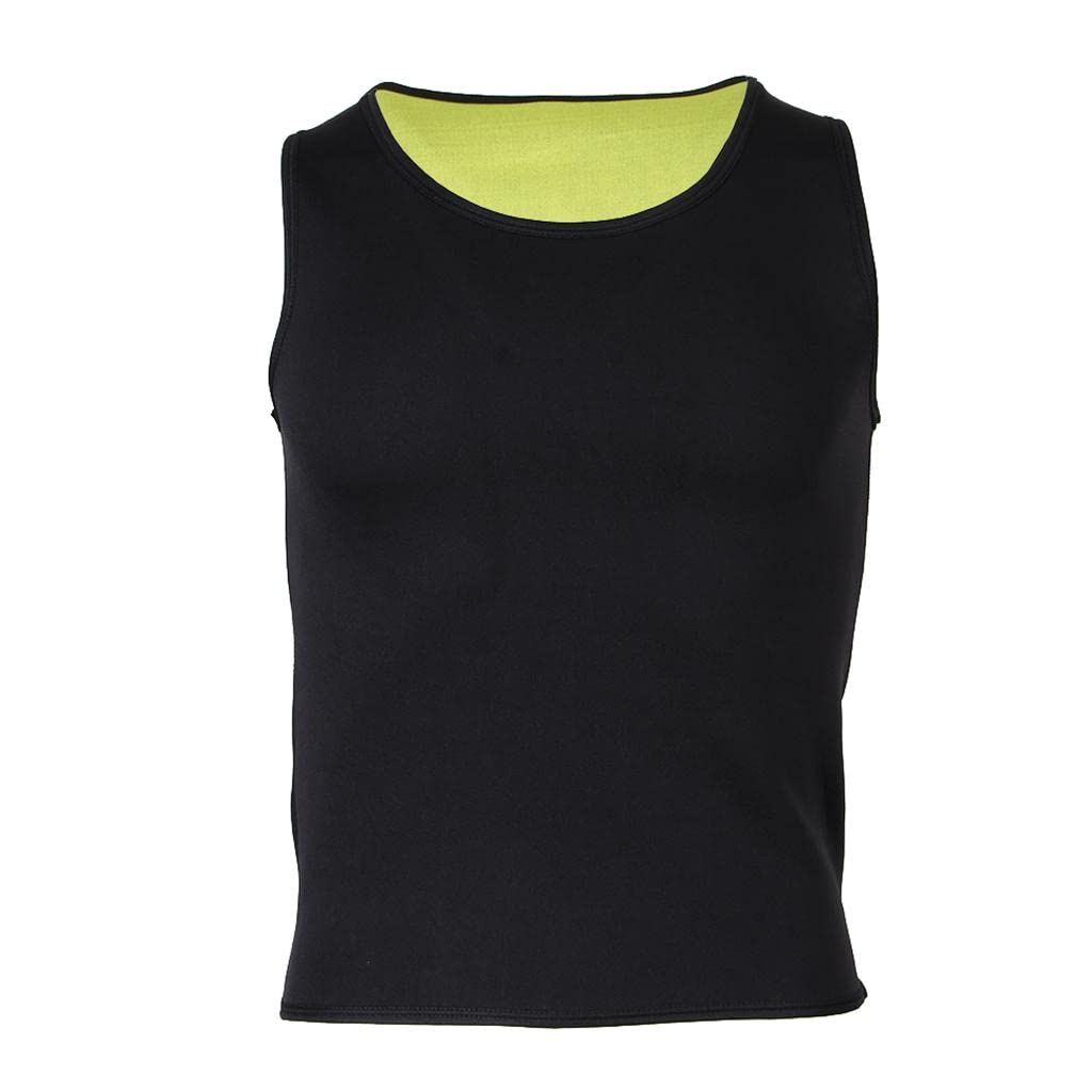 Calandis Men Sauna Sweat Vest Weightloss Shapewear Neoprene Tank Top M Black Yellow | Shapewear | Intimates & Sleep | Womens Clo