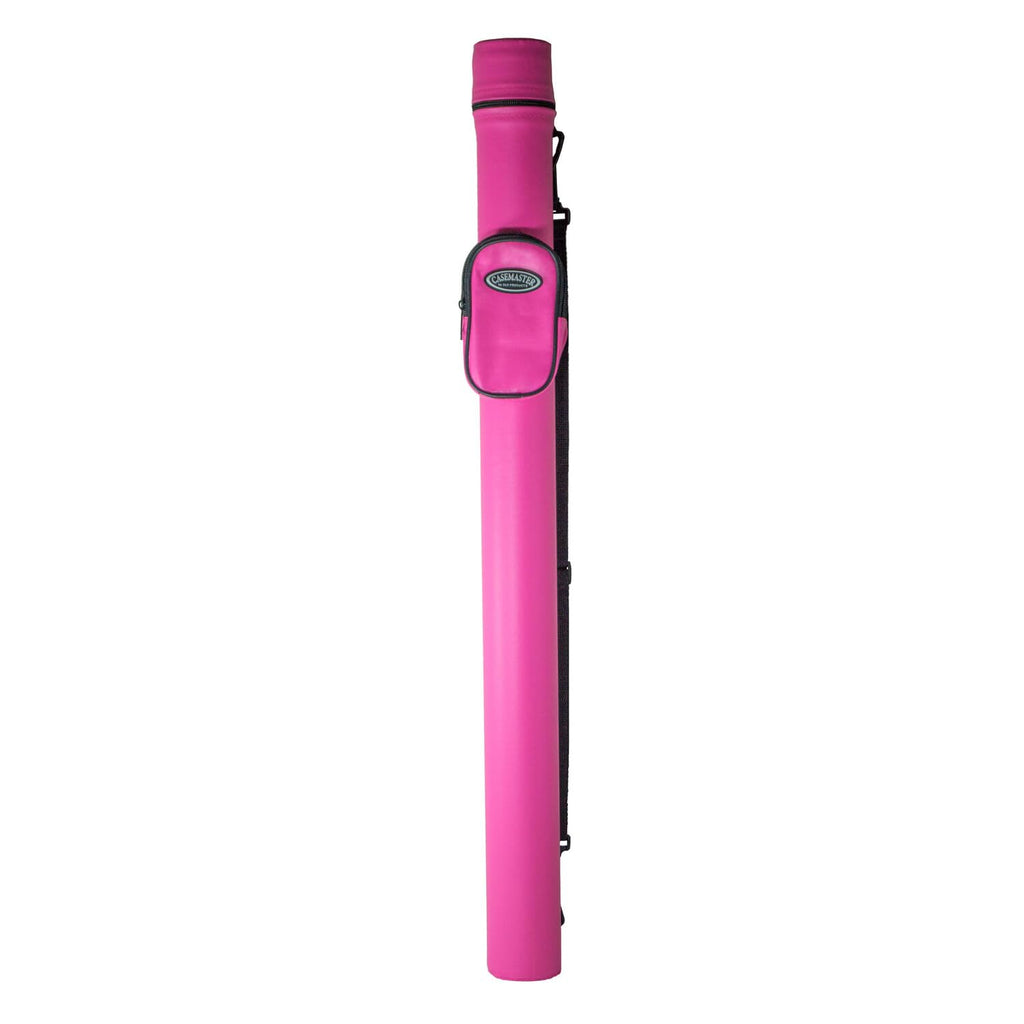 Casemaster Q-Vault Supreme Billiard/Pool Cue Hard Case, Holds 1 Complete 2-Piece Cue (1 Butt/1 Shaft), Pink