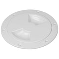 Sea-Dog Smooth Quarter Turn Deck Plate - White - 8''