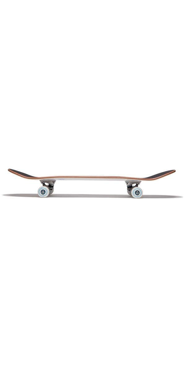 [Ccs] Logo Skateboard Complete White 8.50'' - Maple Wood - Professional Grade - Fully Assembled With Skate Tool And Stickers - A