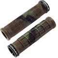 Marque Grapple Mountain Bike Handlebar Grips - Single Lock-On Ring Mtb And Bmx Bicycle Handle Bar With Non-Slip Grip (Jungle Cam