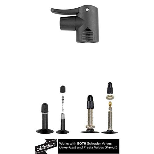 Beto Replacement Double Pump Head, Black
