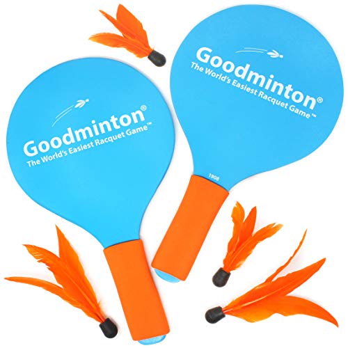 Viahart Goodminton - The Worlds Easiest Racquet Game - An Indoor Outdoor Year-Round Fun Paddle Game Set For Boys, Girls, And Peo