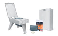 Cleanwaste Go Anywhere Portable Folding Toilet - Plus Bonus Original Wag Bag Kit - Camping, Travel, Medical, Emergency