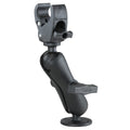 RAM Mounts Trolling Motor Stabilizer Mount with Tough-Claw Clamp and Round Plate, C Size 1.5 Ball, Rail Mount for 0.625-1.5 Bars