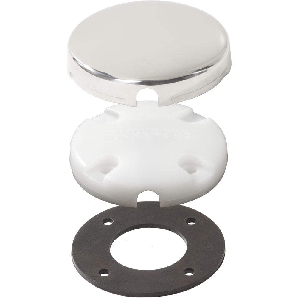 Blue Sea Systems 1007100 Side Entry Cableclam With Stainless Steel Dress Cap