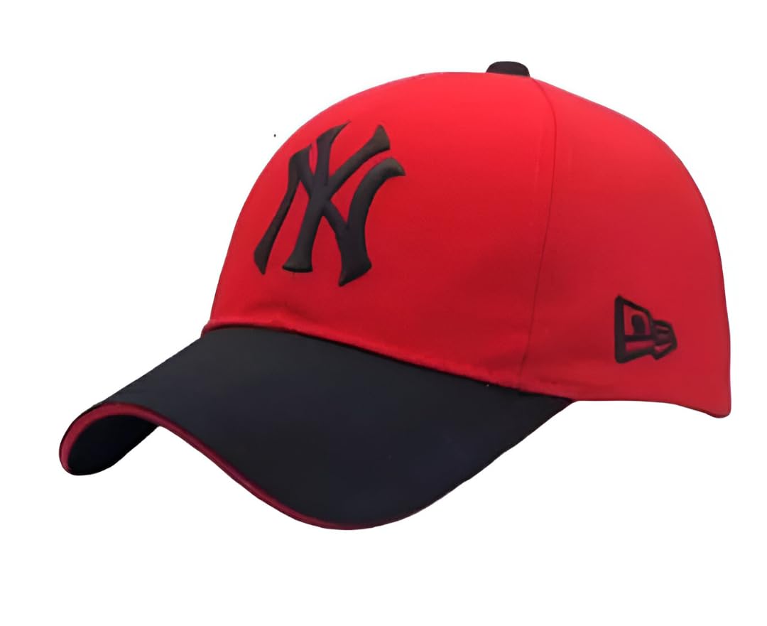 Selloria A Brand Adjustable Unisex Cap For Men And Women Freesize Baseball Caps (In, Alpha, Free Size, Half Red)