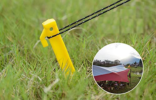 20X Heavy Duty Plastic Tent/Awning Pegs, Tent Stakes, Sand Stakes For Beach, 300Mm / 12Inch Length, Camping Caravan