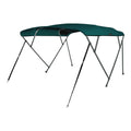 Msc 3 Bow 4 Bow Bimini Top Boat Cover With Rear Support Pole And Storage Boot (4 Bow 8'L X 54'' H X 91''-96'' W, Teal)