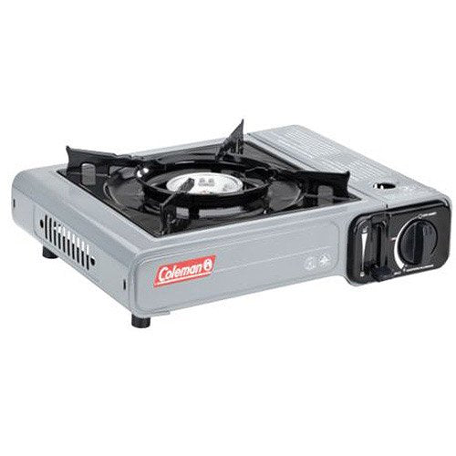 Coleman Camp Bistro 1-Burner Butane Kitchen Outdoor Camping Trip Picnic Cooking Stove, Durable Enameled Steel Case,Porcelain Ena