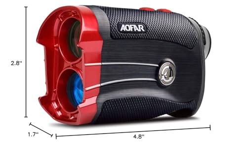 Aofar Gx-2S Golf Rangefinder Slope On/Off, Flag-Lock With Vibration, 600 Yards Range Finder, 6X 25Mm Waterproof, Carrying Case,