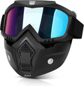Dlala Goggle Mask  AntiScratch Uv Protective Open Face Eyewear, Windproof Dirt Shield, Adjustable Strap, Soft Foam Padded, Det