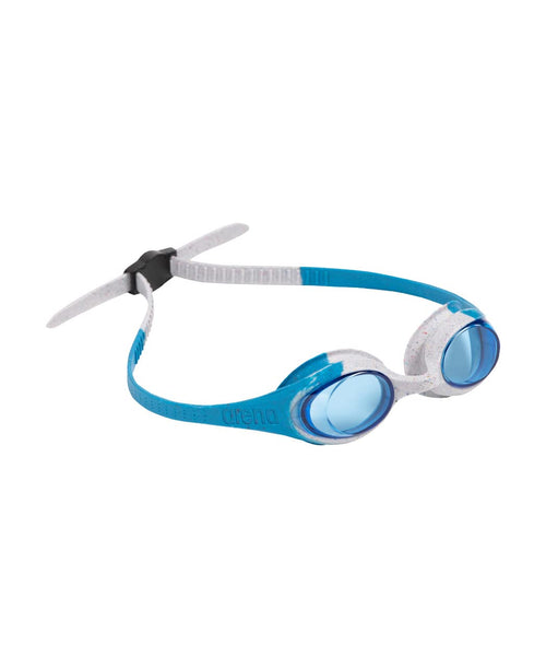 Arena Unisex Spider Kids Swim Goggles For Boys And Girls Non-Mirror Lens, Blue Gray Blue