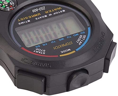 Multi-Function Electronic Digital Sport Stopwatch Timer, Large Display with Date Time and Alarm Function,Suitable for Sports Coa