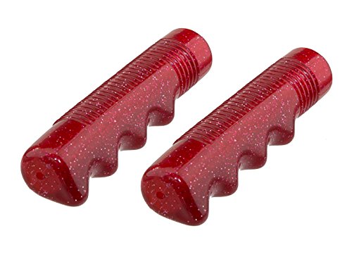 Lowrider Sparkle Flake Bicycle Grips, (Red)