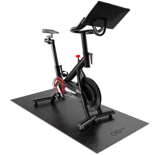 Cycleclub Bike Mat - Upgrade To 6Mm Thickness - 36'' X 72'' Exercise Bike Trainer Mat Stationary Indoor Spin Bike, Gym Equipment