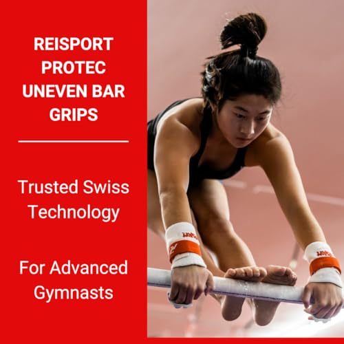 Reisport Womens Gymnastic Grips Protec Elite Hook & Loop Uneven Bar Grips, X-Small, Small, Medium, Women And Girls Gymnastics Tr