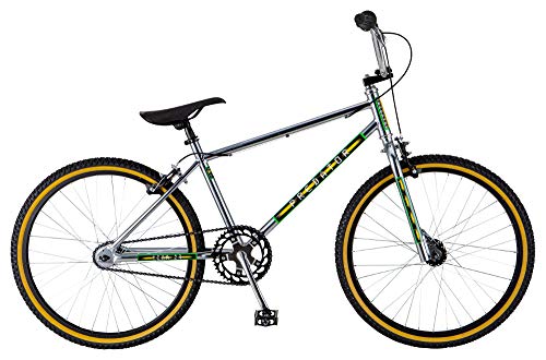 Schwinn Predator Team 24 Freestyle BMX Bike, Throwback 1983 Design, Single-Speed Drivetrain, Hi-Ten Steel Frame, Rattrap Pedals,