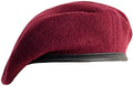WanSukh Unisex French Woolen Beret Cap, Rajputana Traditional Army Style, Classic European Hat, Che Guevara Maroon