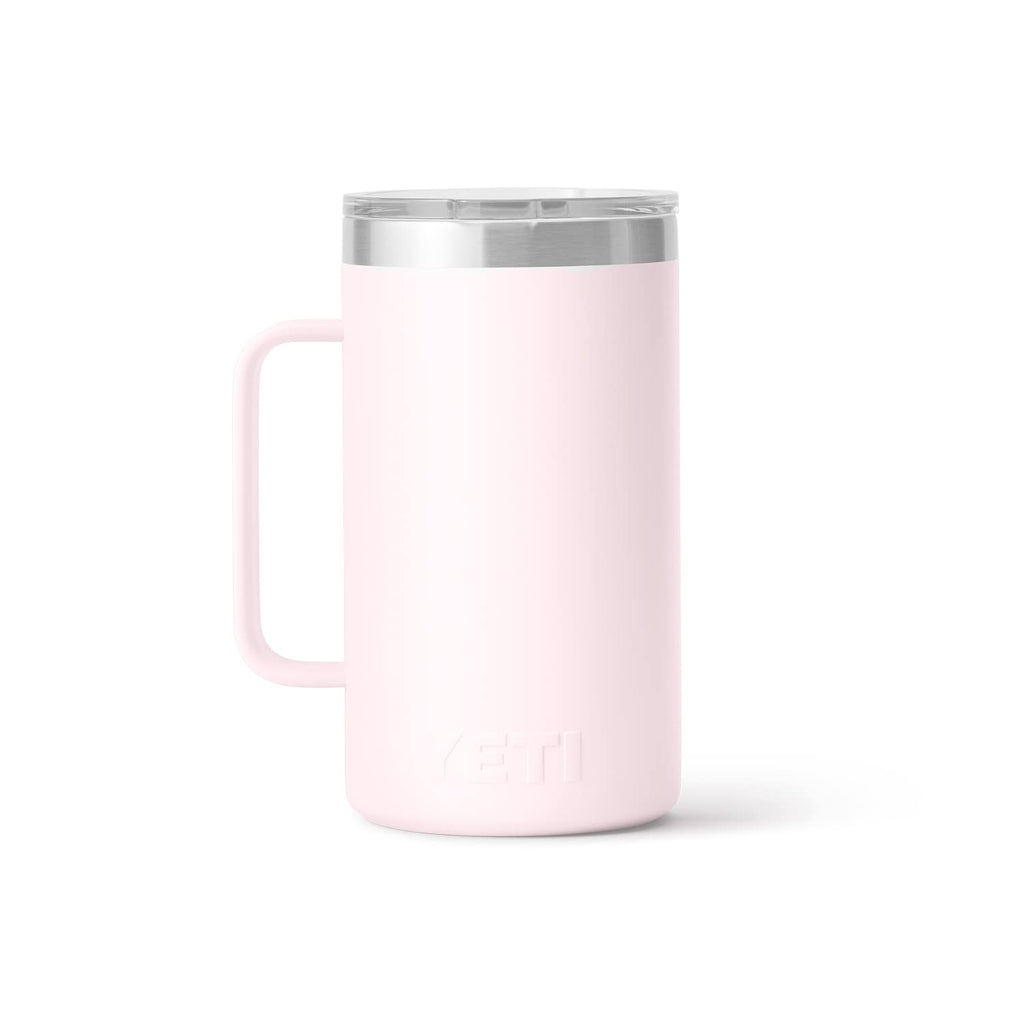 Yeti Rambler 24 Oz Mug, Vacuum Insulated, Stainless Steel With Magslider Lid, Ice Pink
