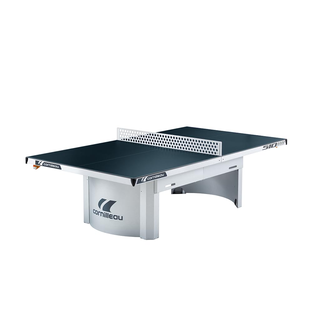 Cornilleau 510M Outdoor Stationary Blue Table Tennis Table 