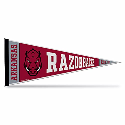 Rico Industries Ncaa Arkansas Razorbacks Exclusive 12'' X 30'' Felt Wall D  Cor Pennant - Great For Home/Bed Room/Man Cave D  Co
