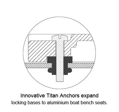 Oceansouth Boat Seat Swivel Removable, For Aluminum Benches On Jon Boats (Complete Kit) Stadium Seat Canoe Accessories Swivel Cl