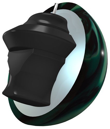 Track Kinetic Emerald Bowling Ball, Emerald/Black, 15 Lb