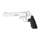 Hogue Overmolded Rubber Grip For S&W 460, 500, & Governor Round Butt (Tamer Conversion), K, L, N, X, & Z Frames, Black - 19022