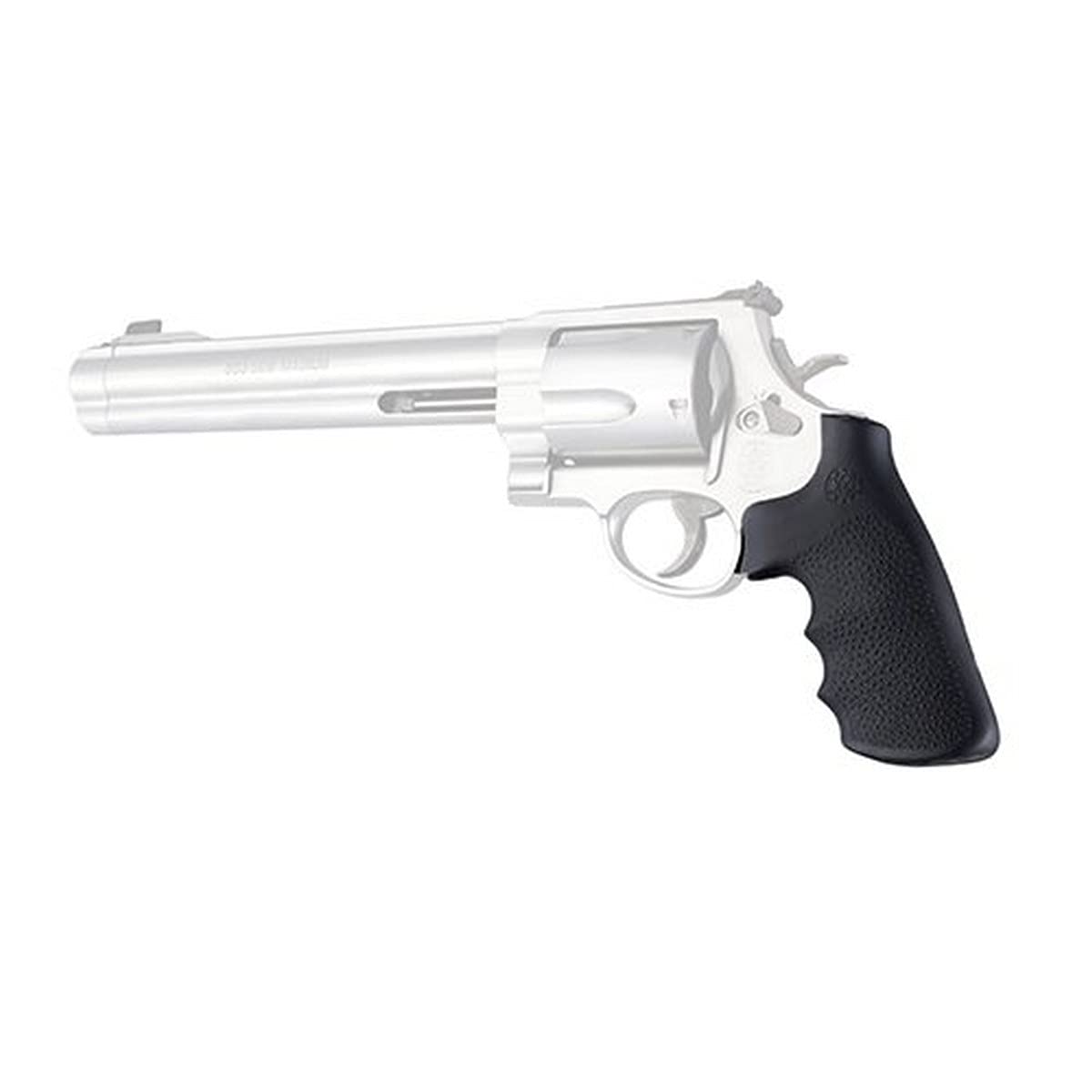 Hogue Overmolded Rubber Grip For S&W 460, 500, & Governor Round Butt (Tamer Conversion), K, L, N, X, & Z Frames, Black - 19022