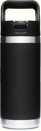 Straw Cap For Yeti Rambler Bottle And Rtic Bottle, Straw Lid With 2 Straws And 2 Brushes (Black)