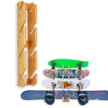Cor Surf Skateboard Wall Mount Display 4 Boards  Snowboard Wall Storage Mount Holds Four Boards Made With Sustainable Bamboo 4 B