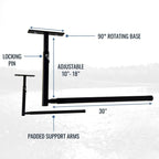 Storeyourboard Standup Paddleboard Ceiling Rack, Adjustable Sup Storage Mount, Overhead Garage System