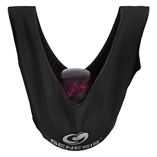 Genesis Bowling Deluxe See Saw Bowling Ball Holder/Cleaner - Black/Black