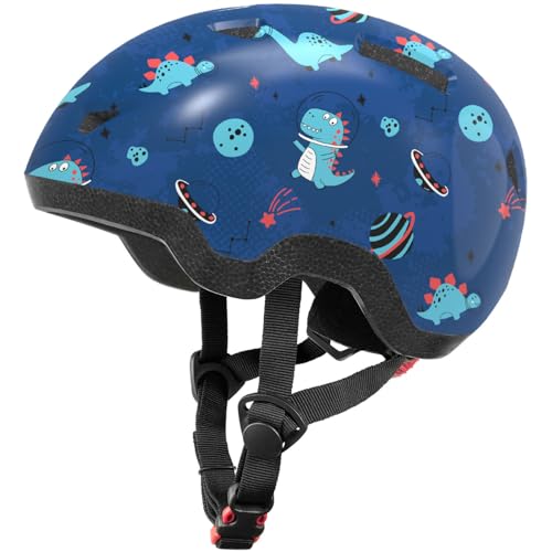 Kids Bike Helmet, Adjustable Helmets from Infant/Toddler/Baby to Children Girls and Boys, Age 2-4/3-6 Years Old (Dinosaur,S)