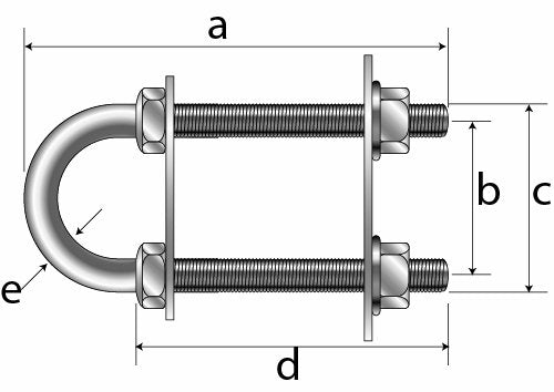 Seasense 1/2In Bow/Stern Eye,Silver