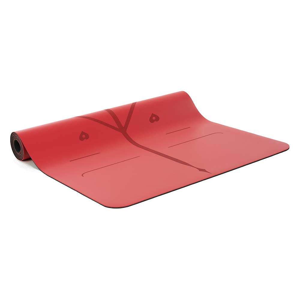 Liforme Love Travel Yoga Mat- Free Yoga Bag, Patented Alignment System, Warrior-Like Grip, Non-Slip, Eco-Friendly, Ultra-Lightwe