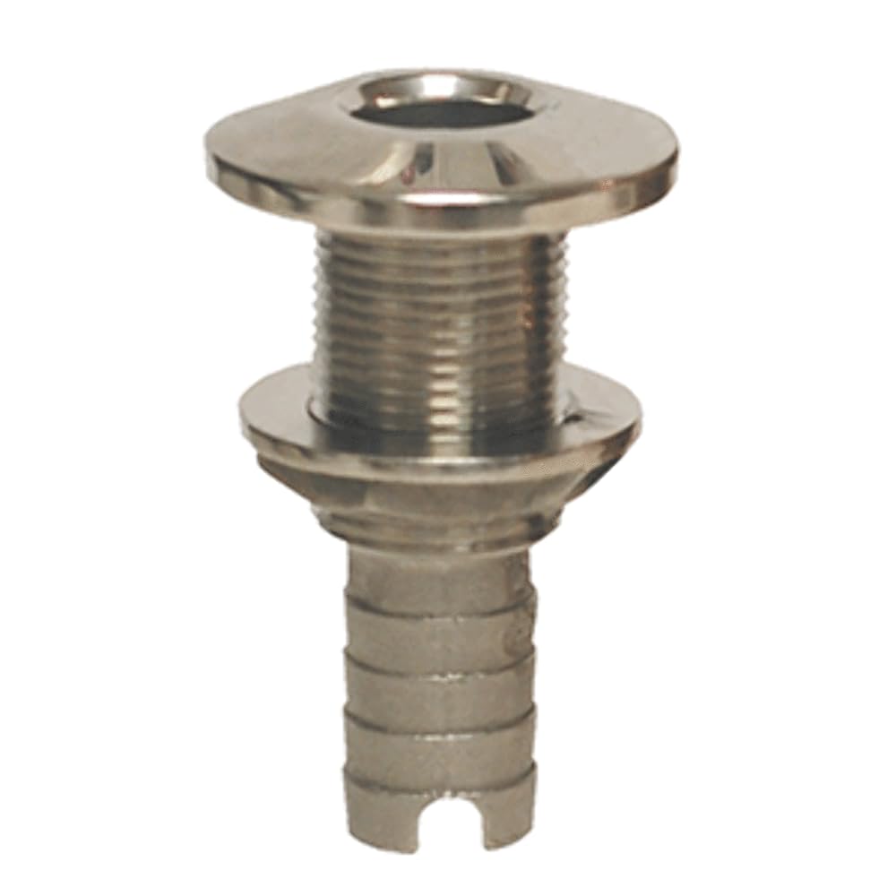 Groco Stainless Steel Hose Barb Thru-Hull Fitting - 2''