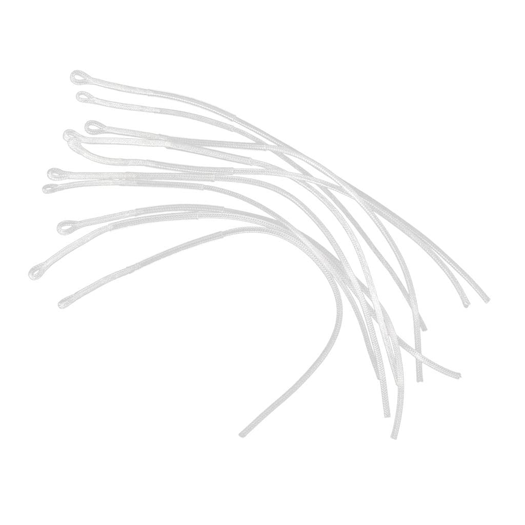 Trendynest 6X10Pcs High Tension Fly Fishing Line Braided Loop Connector 30Lb White