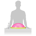 Bosu 50-Centimeter Dynamic Non-Slip Travel-Size Home Gym Workout Balance Ball Pod Trainer For Strength And Flexibility, Pink