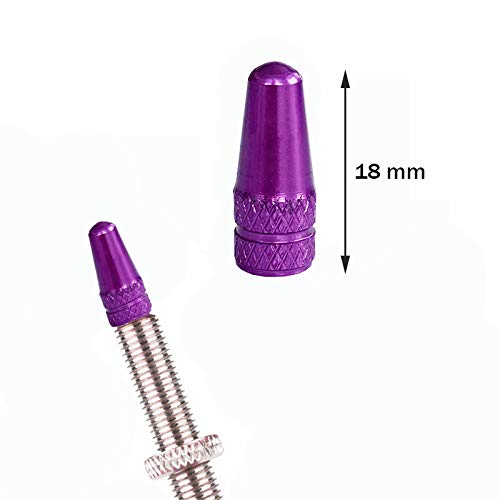 Winorda 40 Pieces 10 Colors Bike Tire Valve Stem Caps Aluminum French Bicycle Air Tire Caps Bike Valve Caps Presta Valve Caps Al