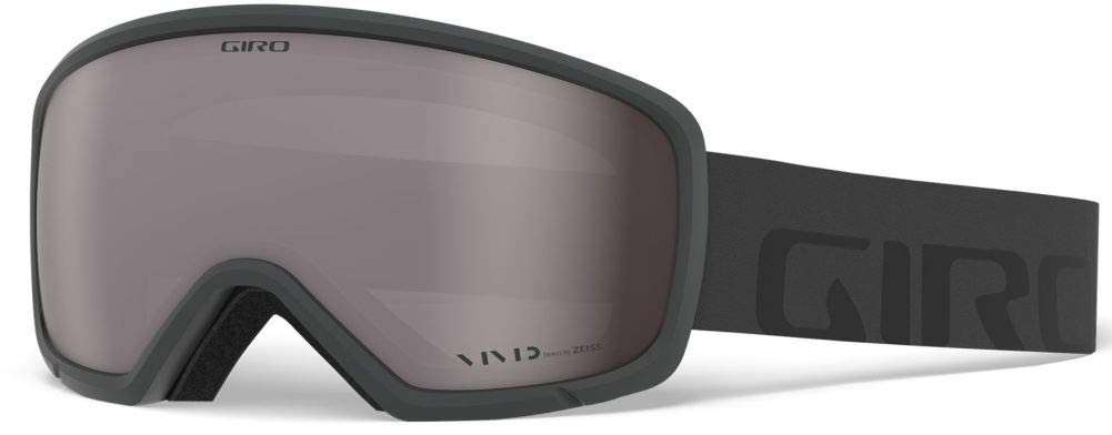 Giro Ringo Ski Goggles - Snowboard Goggles for Men, Women & Youth - Grey Wordmark Strap with VIVID Onyx Lens