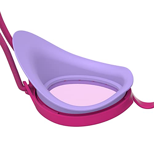 Speedo Unisex-Child Swim Goggles Sunny G Ages 3-8, Pink Yarrow/Vermillion