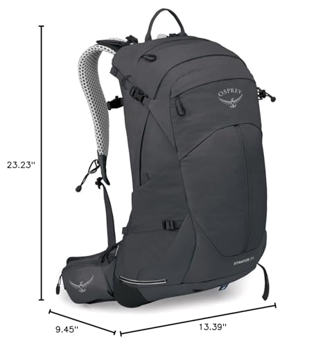 Osprey Stratos 24L Mens Hiking Backpack, Tunnel Vision Grey, One Size